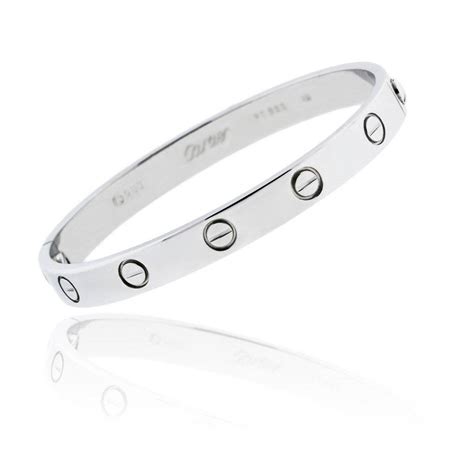 silver cartier love bracelet price|cartier love bracelet cost.